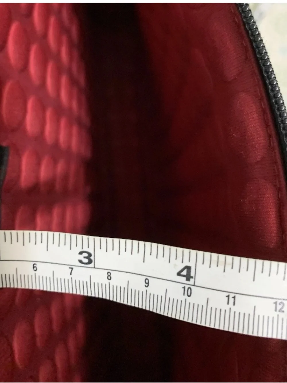 Tumi Black Shoulder Tote Bag Handles Red Lining ID Folk Laptop Zip